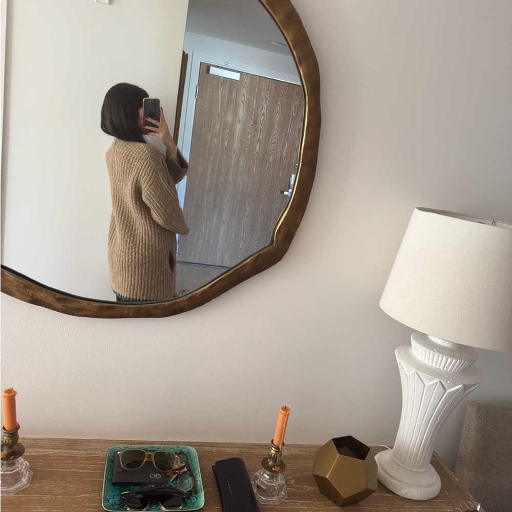 Zadig & Voltaire Gold-Toned Wall Mirror